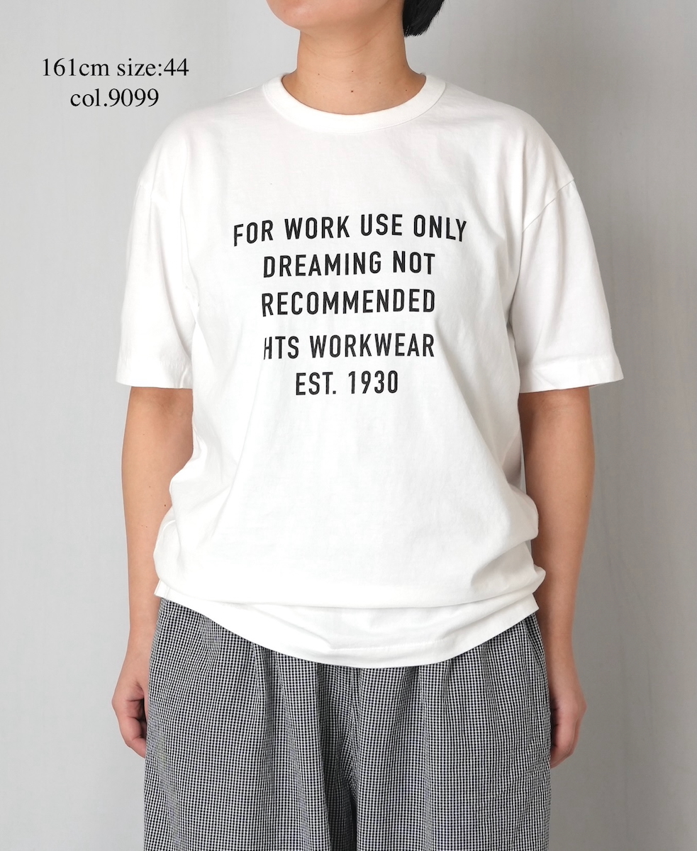 ANHT2601P01(Tシャツ) CREW NECK T-SHIRT"WORK USE ONLY"PRINT