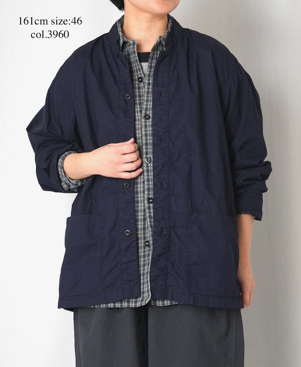 INHT2602CP (ジャケット) 60'S COTTON POPLIN OVERDYE STAND COLLAR COVERALL