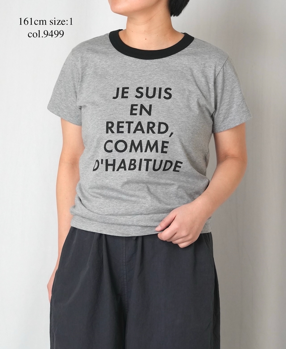 NFA2601P47(Tシャツ) "RETARD"4.4oz COTTON JERSEY CREW NECK S/SL RINGER T-SHIRT