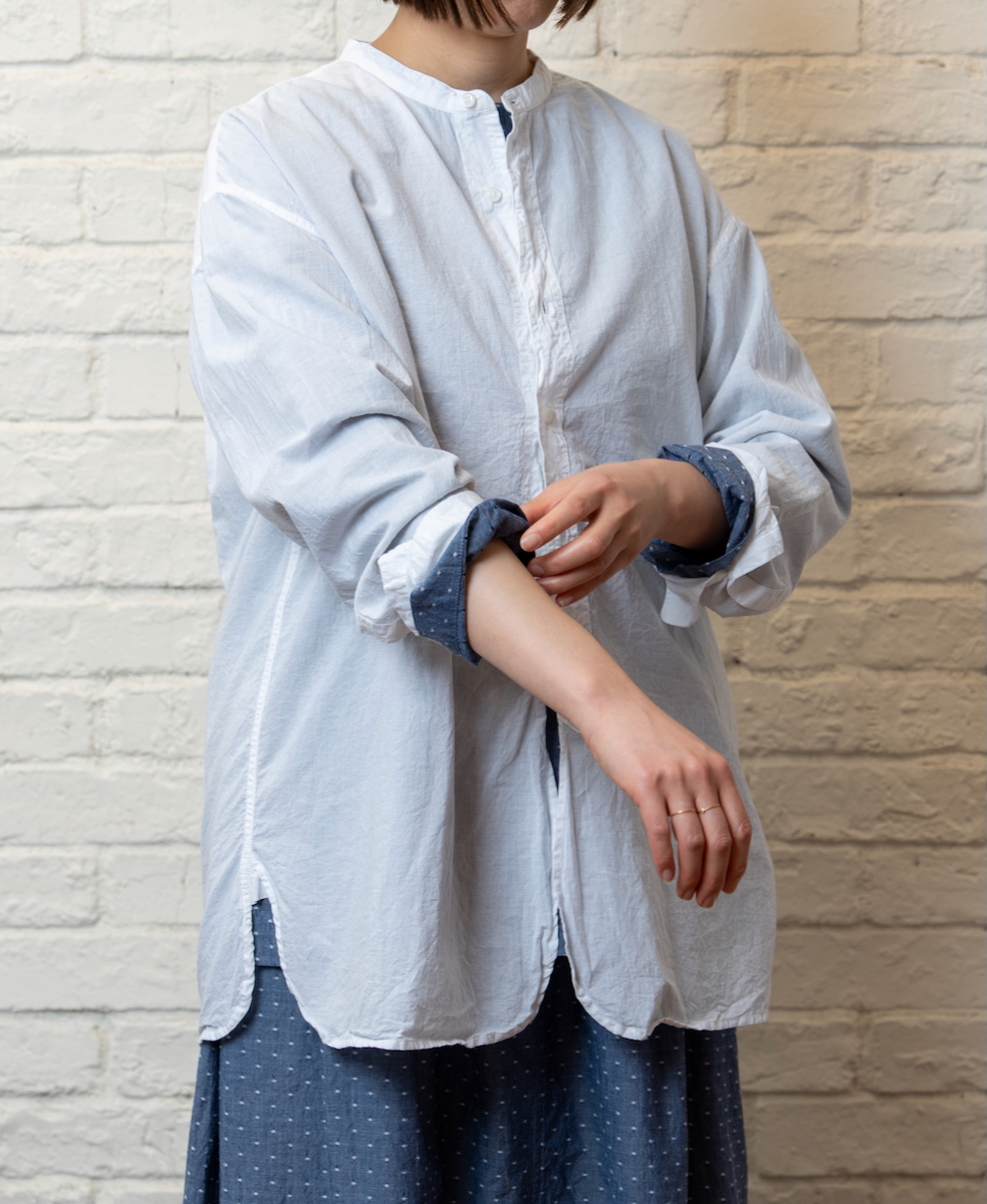 INAM2621(シャツ) 60s COTTON LAWN WASH UTILITY SHIRT