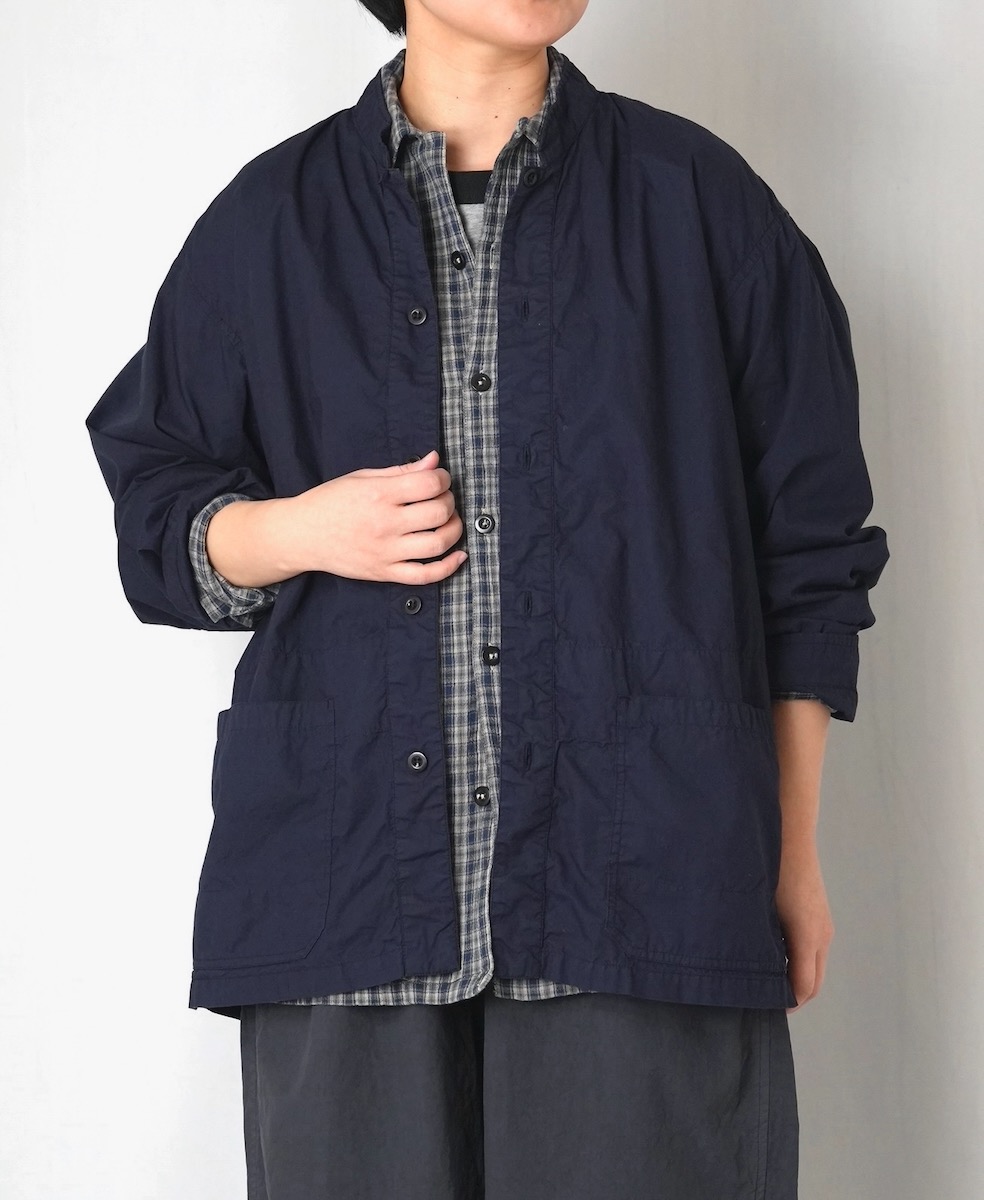 INHT2602CP (ジャケット) 60’S COTTON POPLIN OVERDYE STAND COLLAR COVERALL