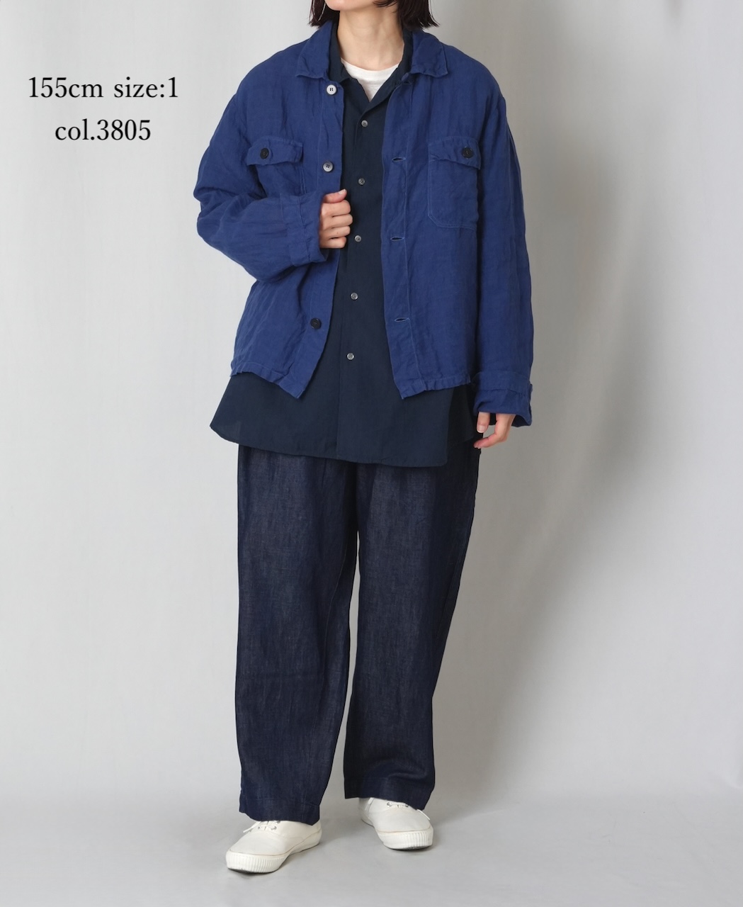 IMDSH2531LPD(ジャケット) 60s AUTLOOM LINEN PLAIN OVERDYE WORK JACKET