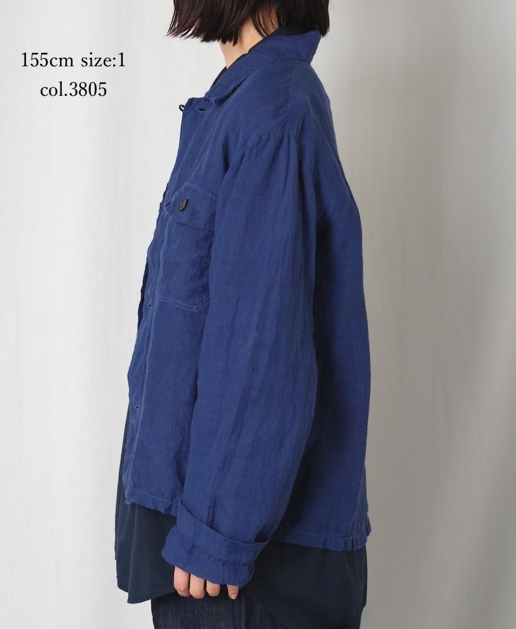 IMDSH2531LPD(ジャケット) 60s AUTLOOM LINEN PLAIN OVERDYE WORK JACKET