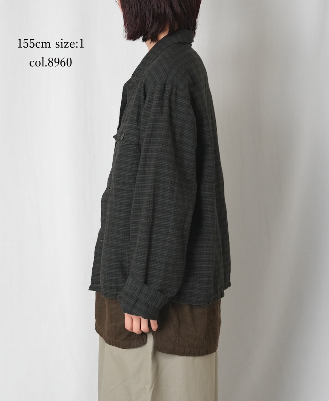 IMDSH2531CCD(ジャケット) HANDWOVEN COTTON CHECK(OVERDYE) WORK JACKET
