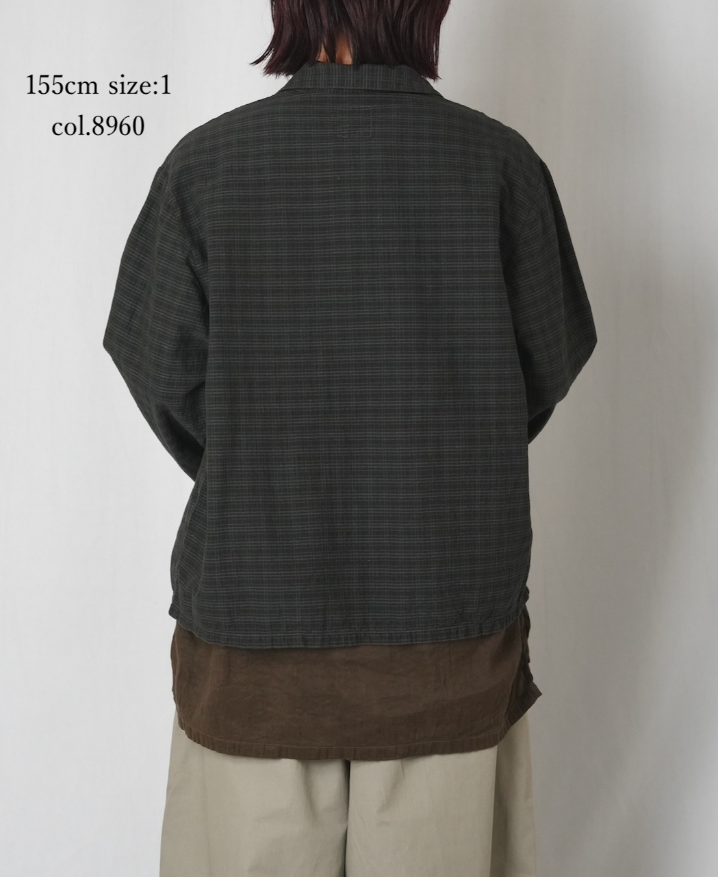 IMDSH2531CCD(ジャケット) HANDWOVEN COTTON CHECK(OVERDYE) WORK JACKET