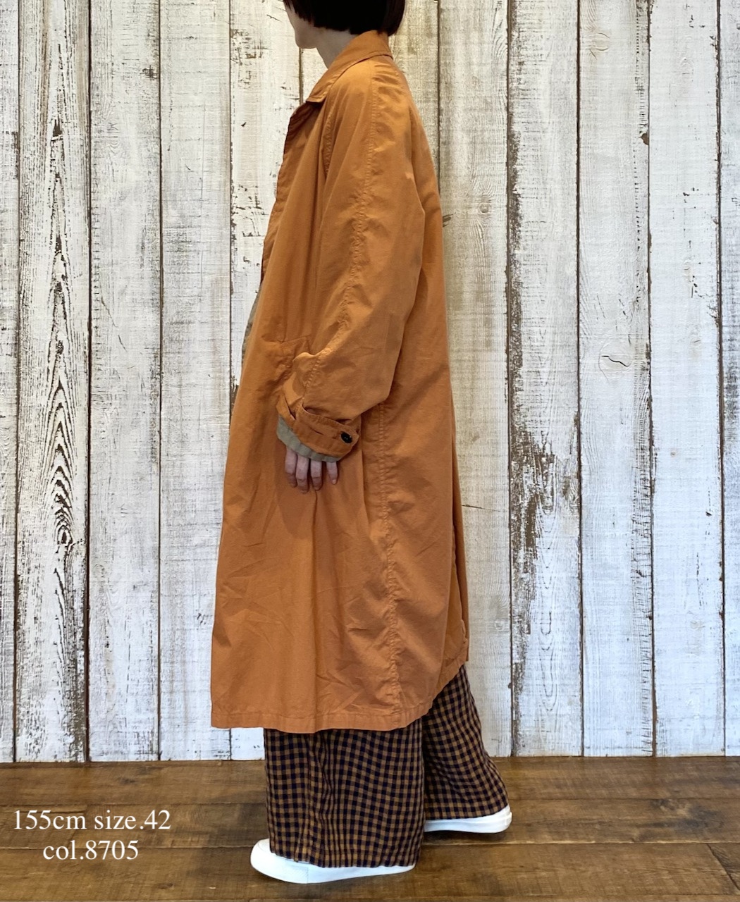 INHT2601CP (コート) 60'S COTTON POPLIN OVERDYE BALMACAAN COAT
