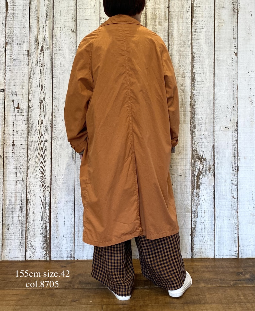 INHT2601CP (コート) 60'S COTTON POPLIN OVERDYE BALMACAAN COAT