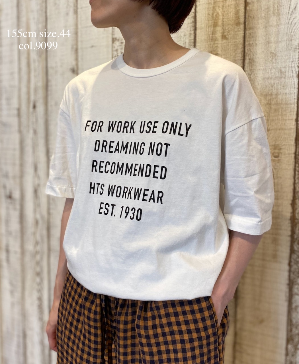 ANHT2601P01(Tシャツ) CREW NECK T-SHIRT"WORK USE ONLY"PRINT