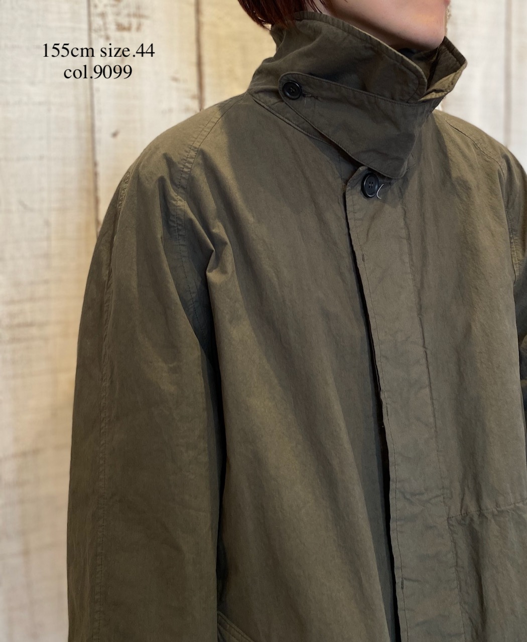 NHT2352TC (コート) LIGHT WEIGHT COTTON OVERDYE BALMACAAN SHORT COAT