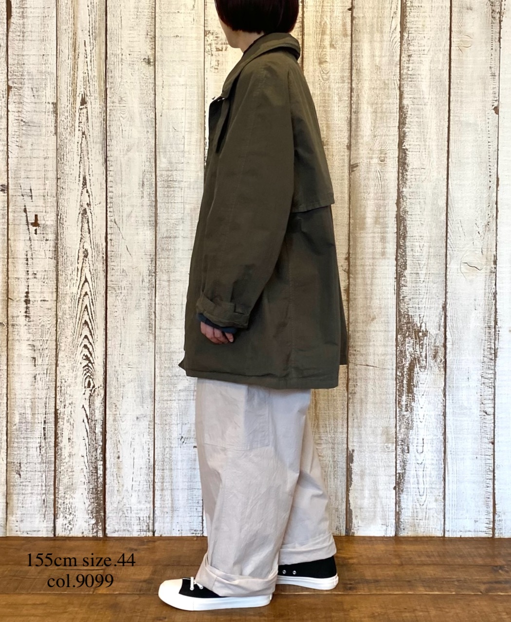 NHT2352TC (コート) LIGHT WEIGHT COTTON OVERDYE BALMACAAN SHORT COAT