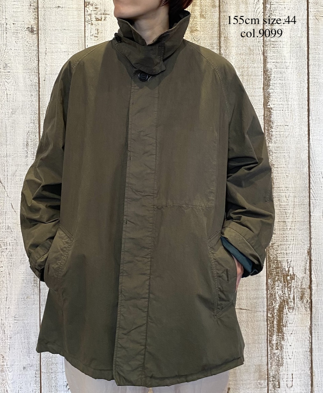 NHT2352TC (コート) LIGHT WEIGHT COTTON OVERDYE BALMACAAN SHORT COAT