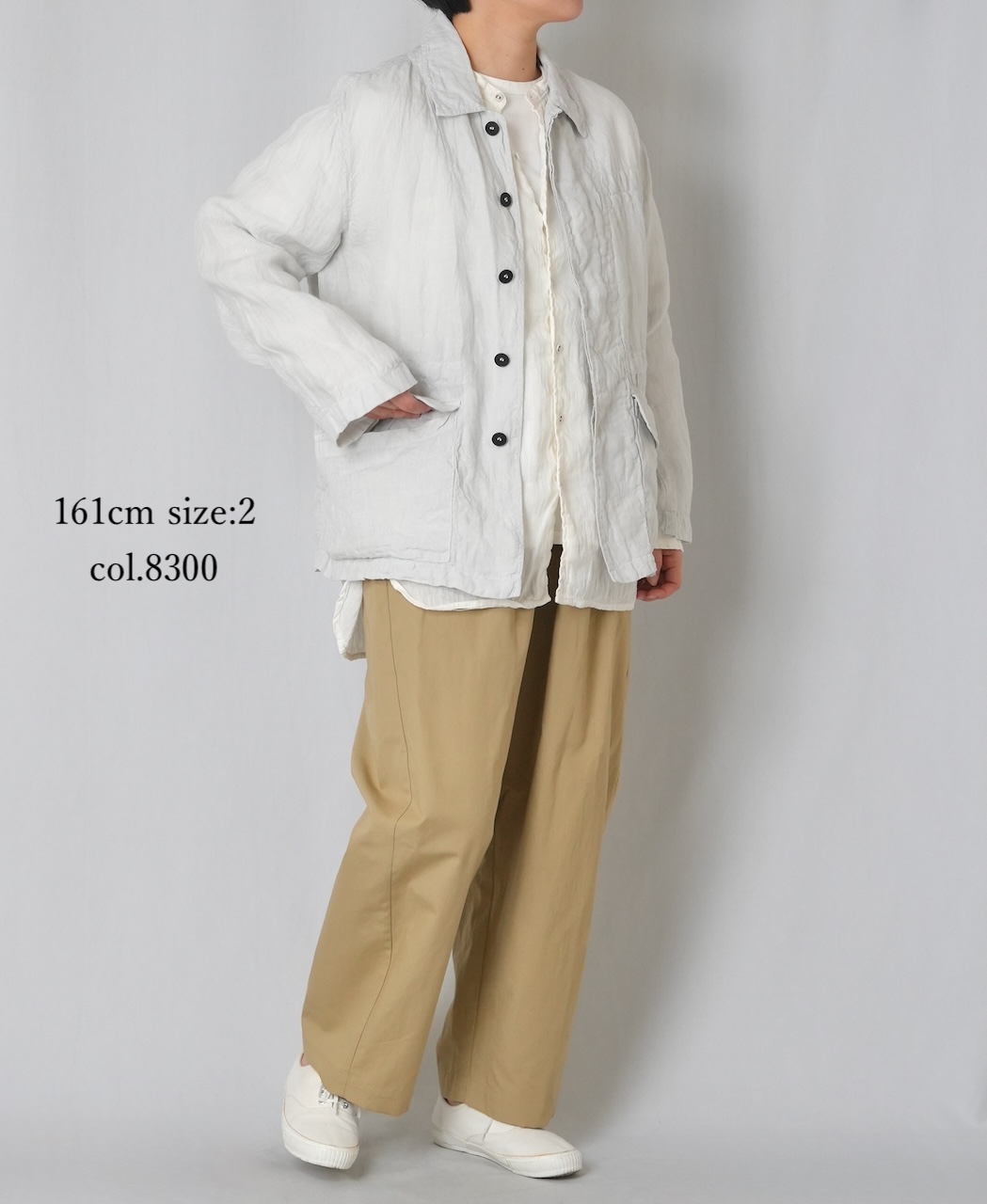 GNMDS2501CLW(パンツ) COTTON LINEN DYE WEATHER 2TUCK TAPERED EASY PANTS