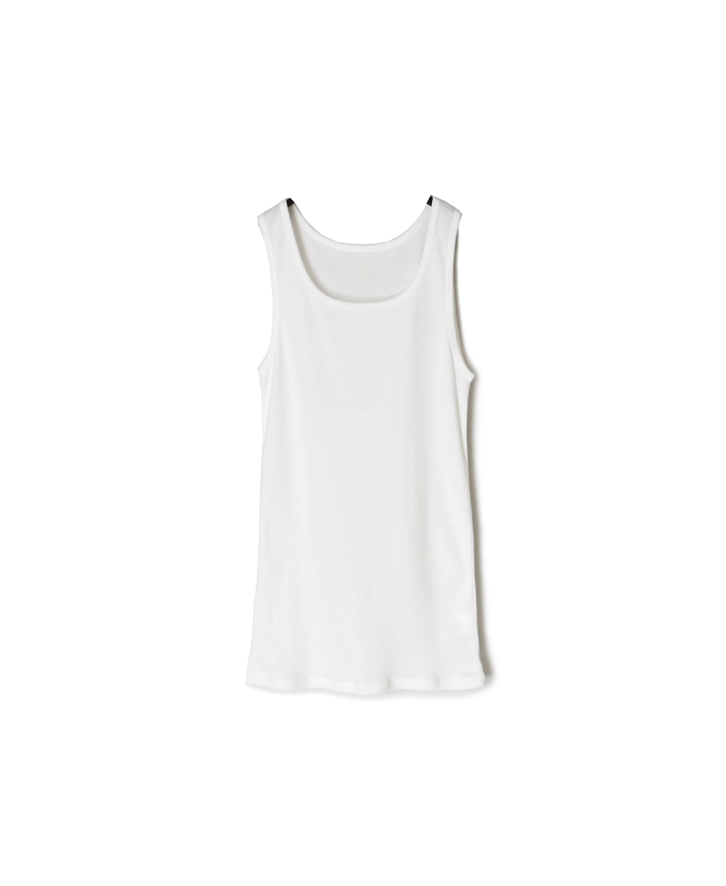 GNSL26021(タンクトップ) 40/1 RIB U-NECK TANK TOP