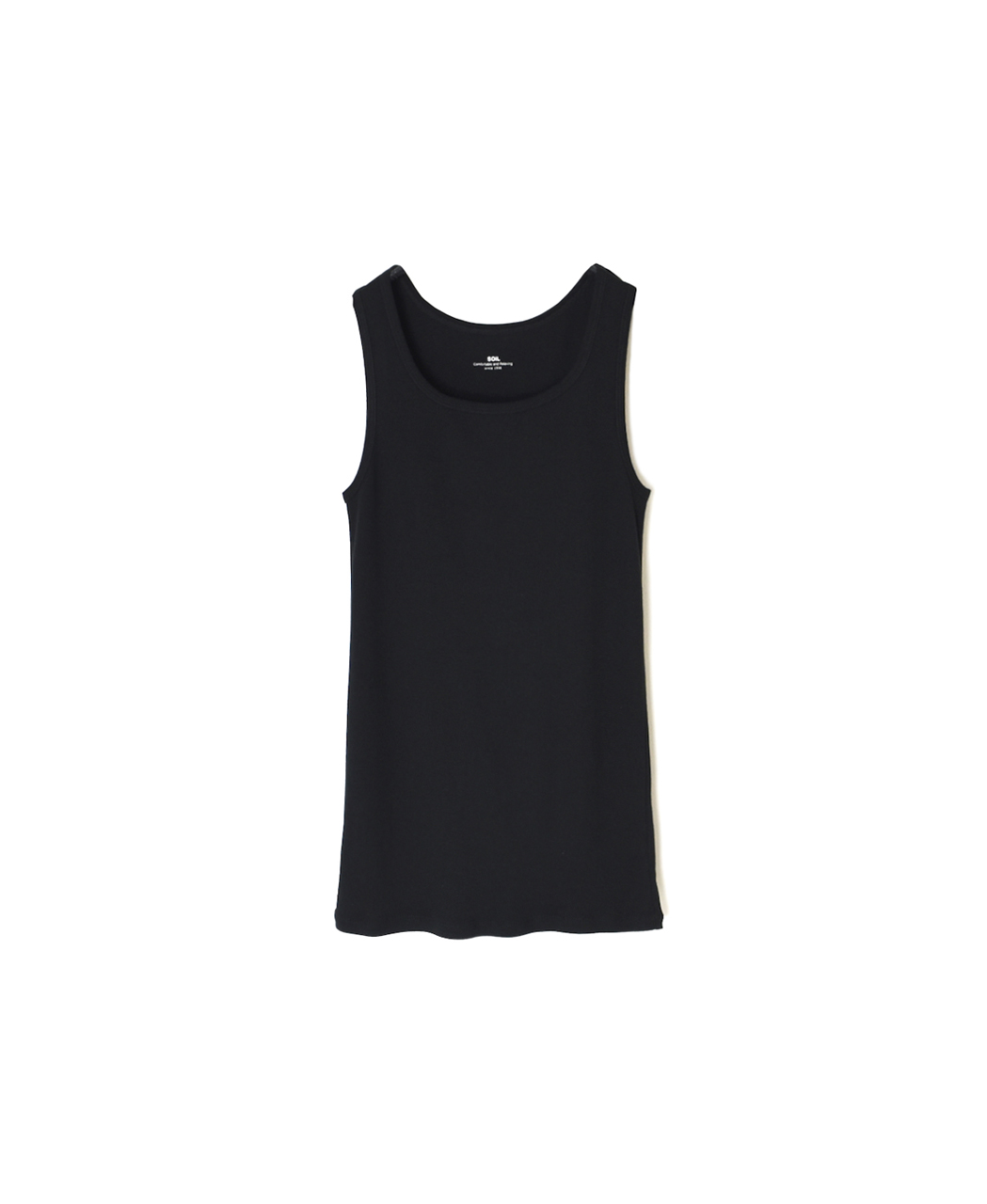 GNSL26021(タンクトップ) 40/1 RIB U-NECK TANK TOP