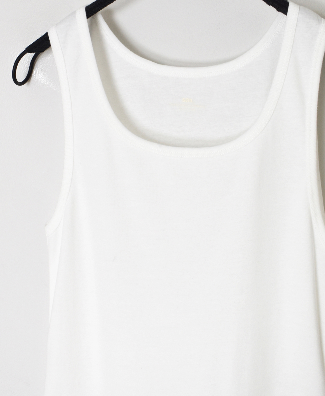 GNSL26021(タンクトップ) 40/1 RIB U-NECK TANK TOP