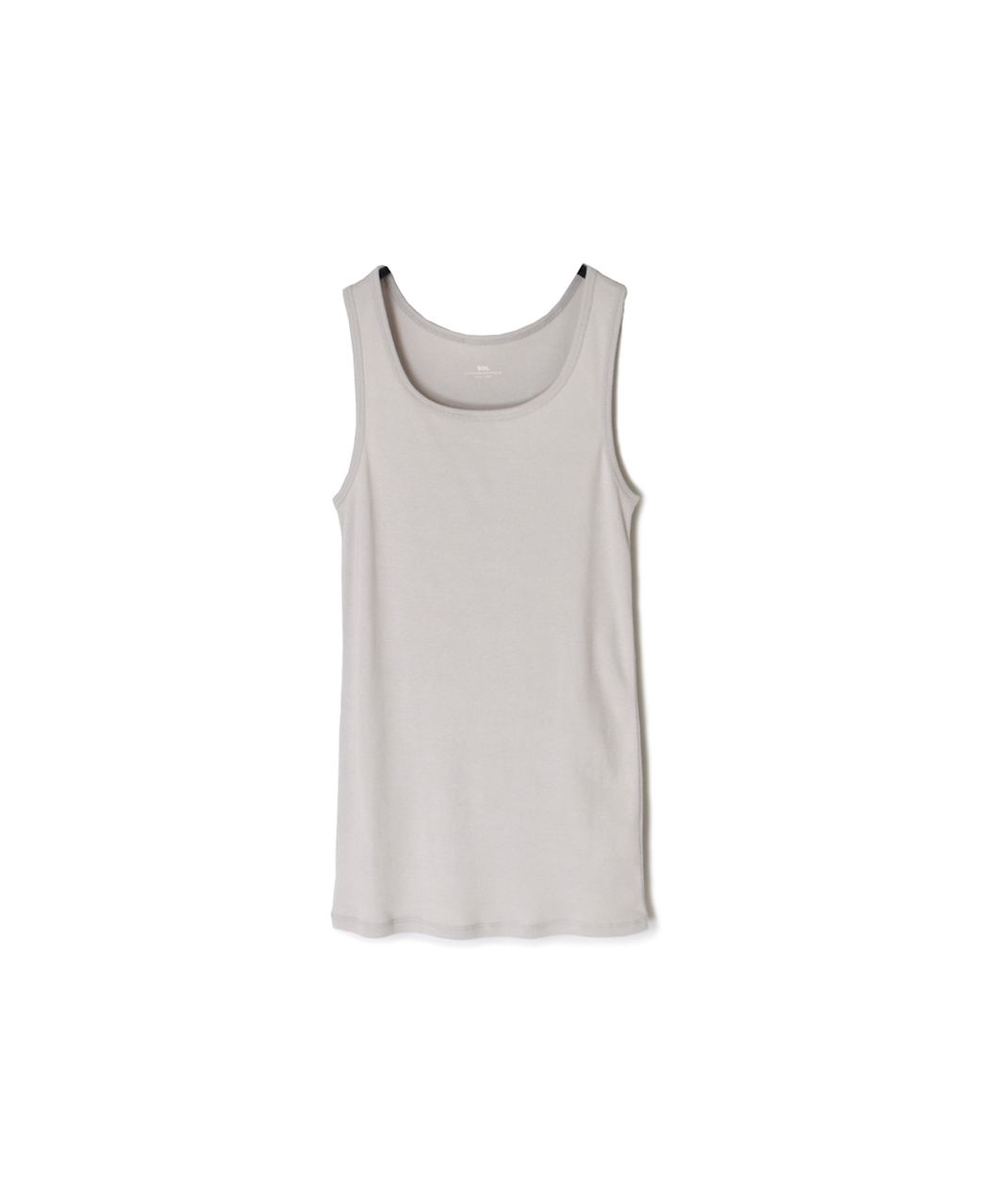 GNSL26021(タンクトップ) 40/1 RIB U-NECK TANK TOP