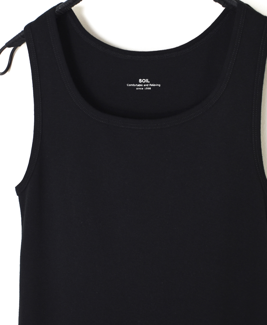 GNSL26021(タンクトップ) 40/1 RIB U-NECK TANK TOP