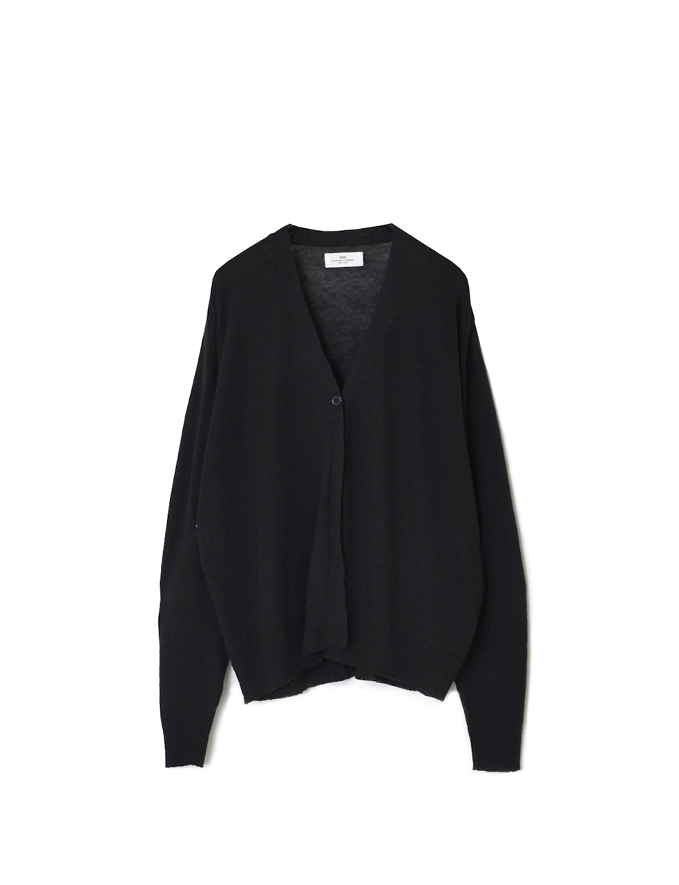 NNSL26001(カーディガン) 12GG 1PLY LINEN/COTTON V-NECK 1BUTTON CARDIGAN