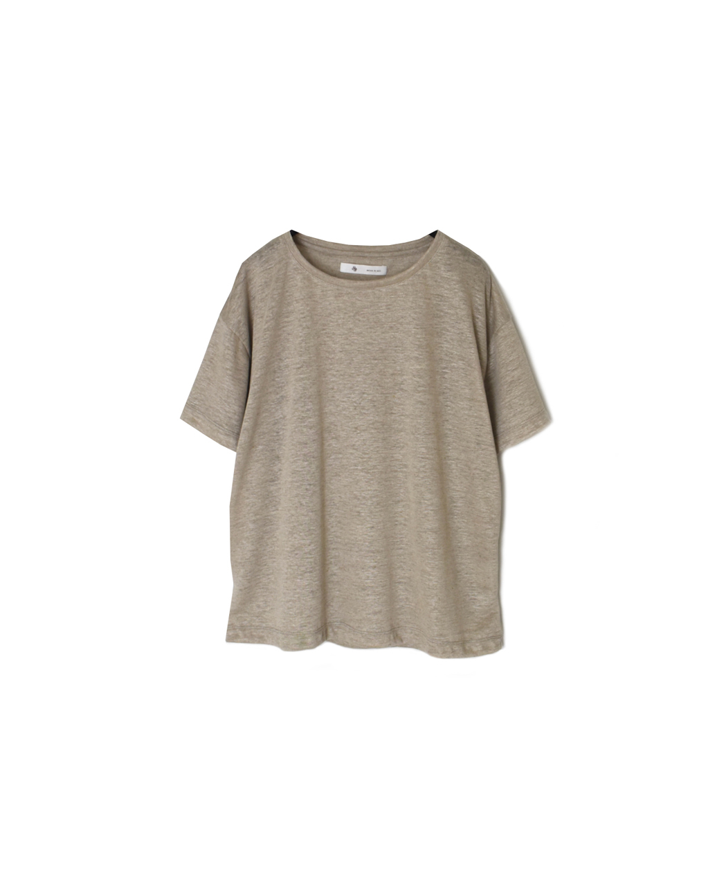 GNMDS26021(Tシャツ) LINEN SINGLE JERSEY BOAT NECK T-SHIRTS