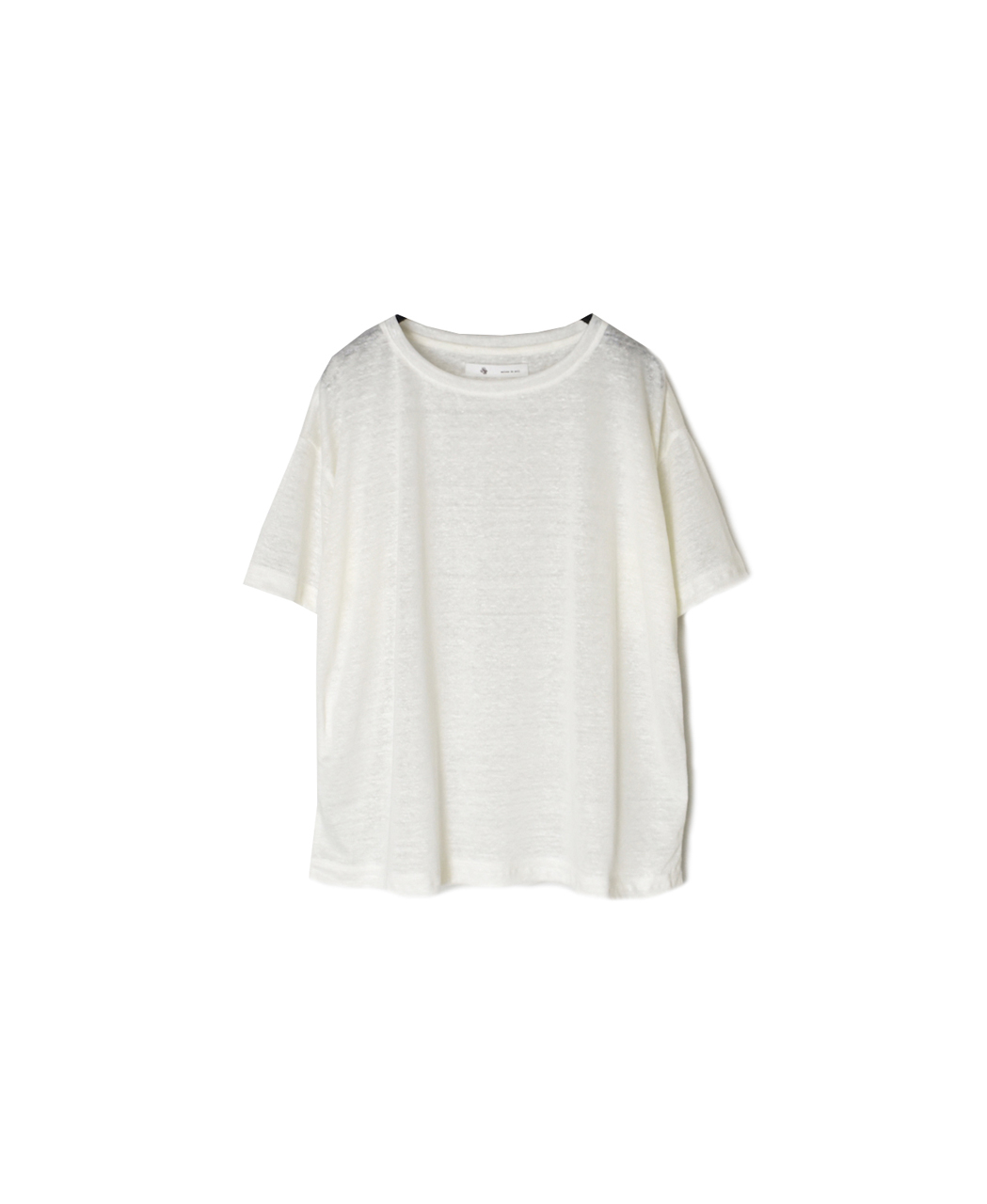 GNMDS26021(Tシャツ) LINEN SINGLE JERSEY BOAT NECK T-SHIRTS