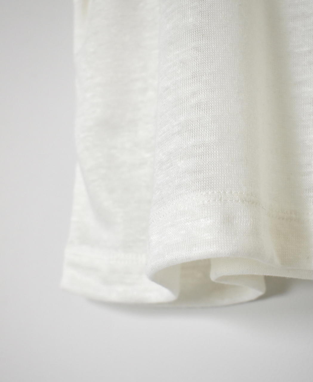 GNMDS26021(Tシャツ) LINEN SINGLE JERSEY BOAT NECK T-SHIRTS