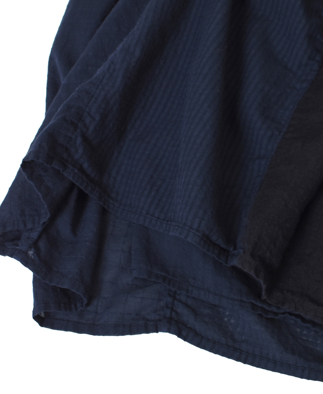 NMDS26265D(スカート) 80s ORGANIC COTTON/80s LINEN PATCHWORK OVERDYE RAJASTHAN TUCK GATHERED SKIRT