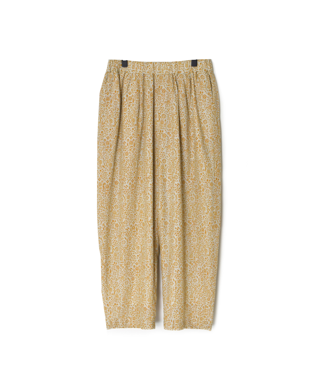 INMDS26106(パンツ) 80s COTTON FLOWER BLOCK PRINT 2TUCK TAPERED EASY PANTS