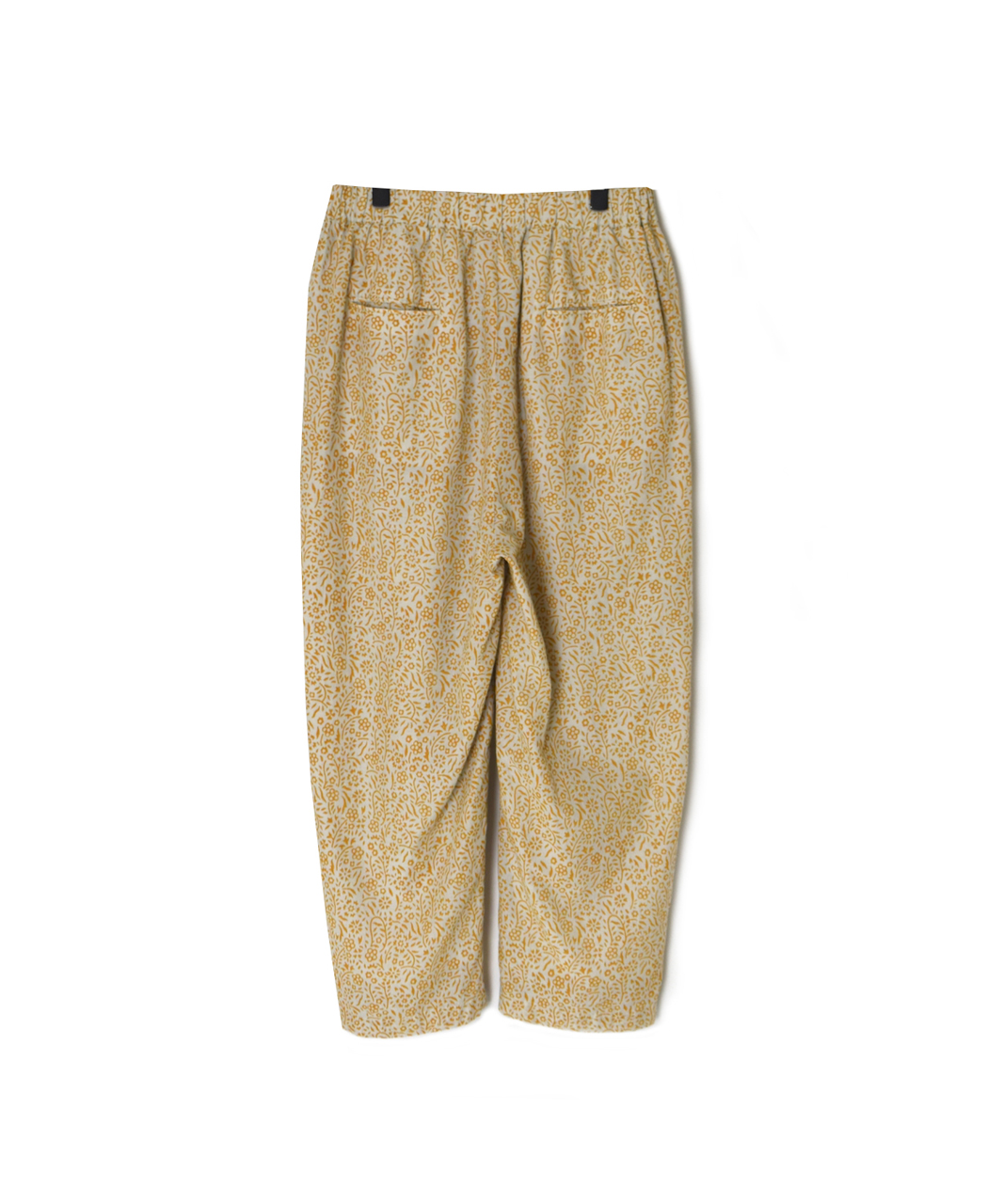 INMDS26106(パンツ) 80s COTTON FLOWER BLOCK PRINT 2TUCK TAPERED EASY PANTS