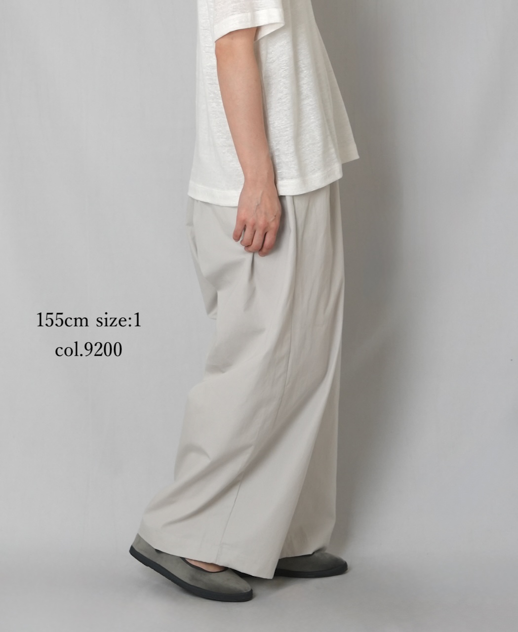 GNMDS2502CLW(パンツ) COTTON LINEN DYE WEATHER 2TUCK WIDE EASY PANTS