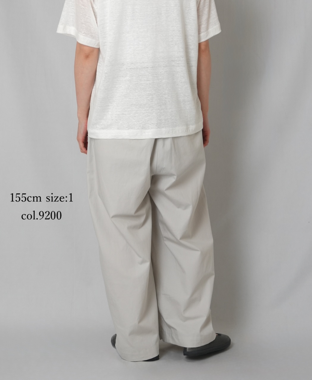 GNMDS2502CLW(パンツ) COTTON LINEN DYE WEATHER 2TUCK WIDE EASY PANTS