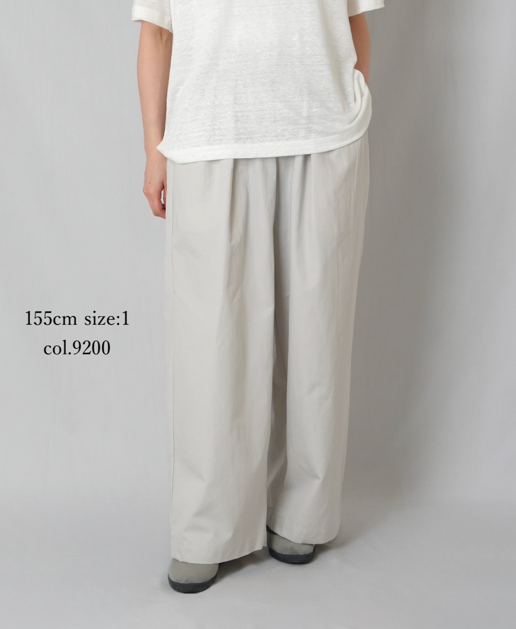 GNMDS2502CLW(パンツ) COTTON LINEN DYE WEATHER 2TUCK WIDE EASY PANTS