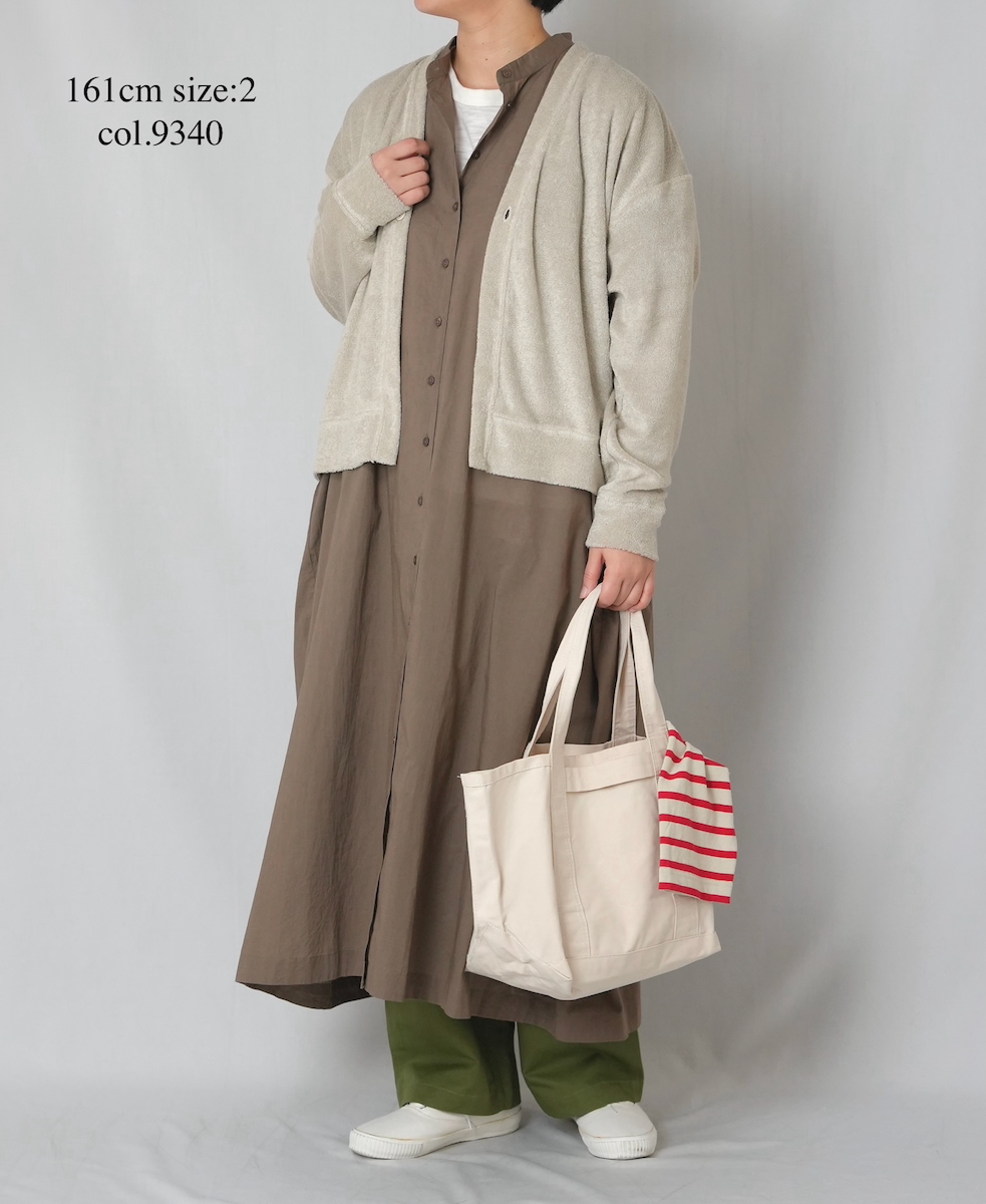 NSL26004(ワンピース) 60s CAMBRIC PLAIN BANDED COLLAR BACK SIDE GATHERED DRESS