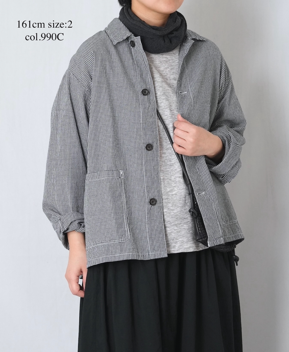 INAM2631C(ジャケット) SEERSUCKER GINGHAM CHECK WASH AUTHENTIC WORK JACKET