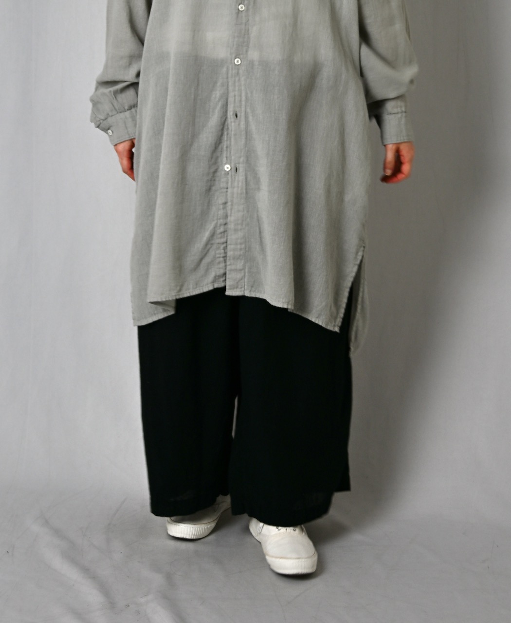INAM2505G3D(パンツ) 30s GAUZE OVERDYE UTILITY GATHERED EASY PANTS WITH LINING
