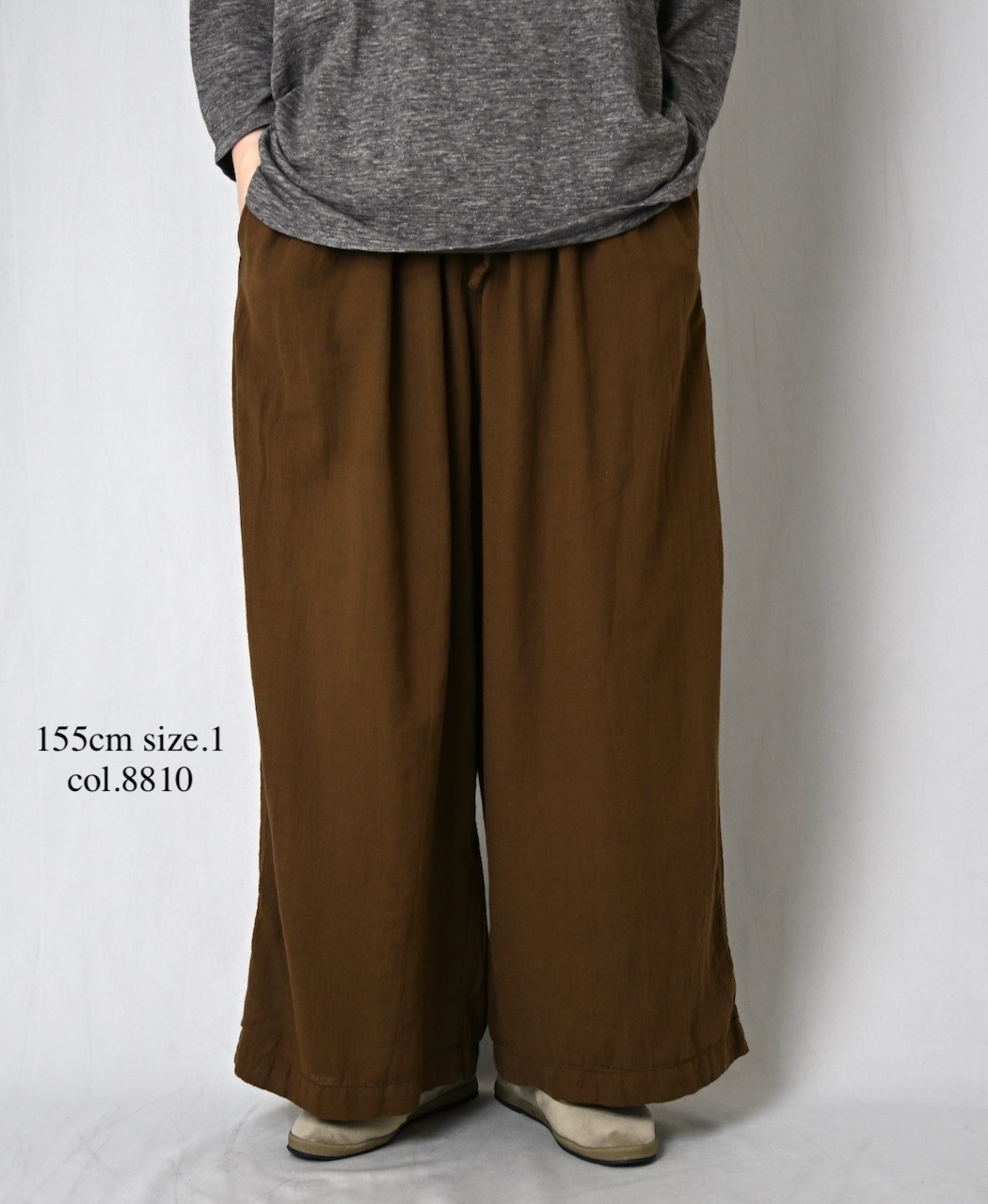 INAM2505G3D(パンツ) 30s GAUZE OVERDYE UTILITY GATHERED EASY PANTS WITH LINING