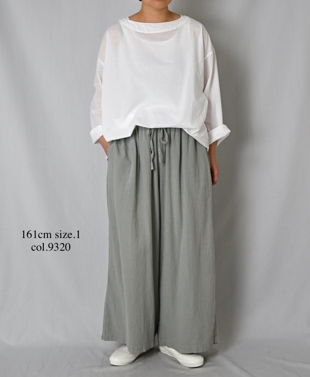 INAM2505G3D(パンツ) 30s GAUZE OVERDYE UTILITY GATHERED EASY PANTS WITH LINING