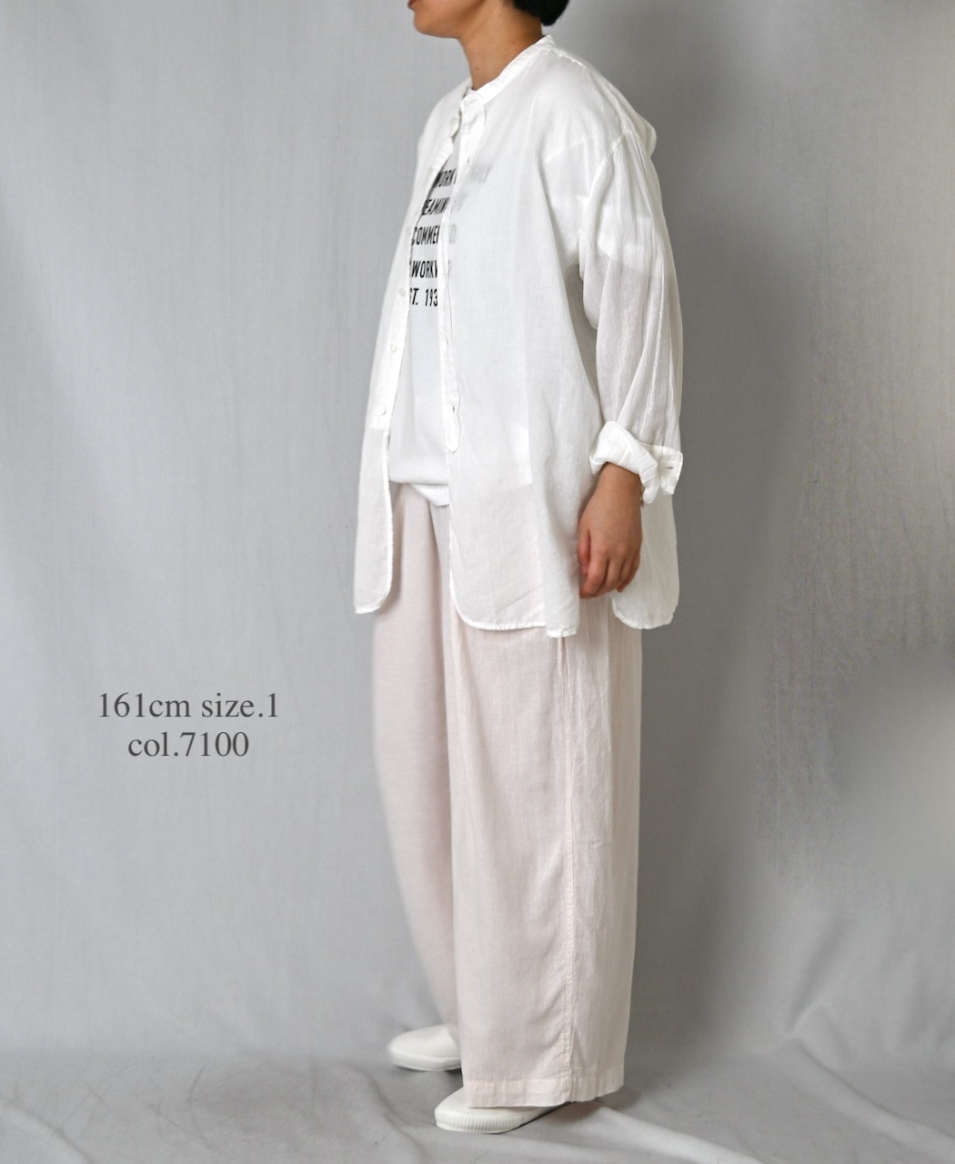 INAM2505G3D(パンツ) 30s GAUZE OVERDYE UTILITY GATHERED EASY PANTS WITH LINING