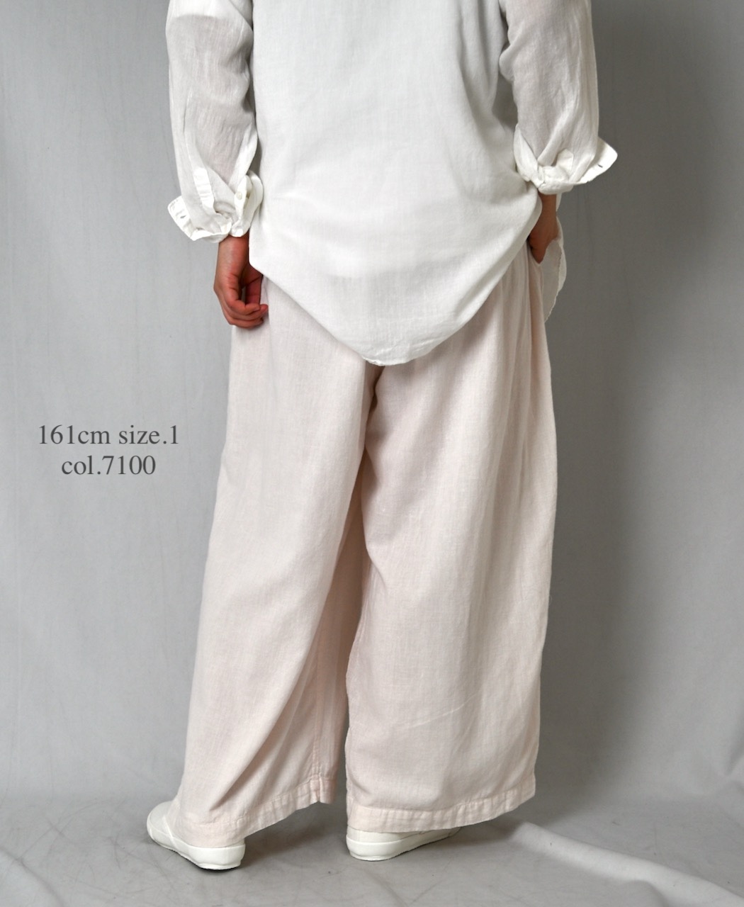 INAM2505G3D(パンツ) 30s GAUZE OVERDYE UTILITY GATHERED EASY PANTS WITH LINING