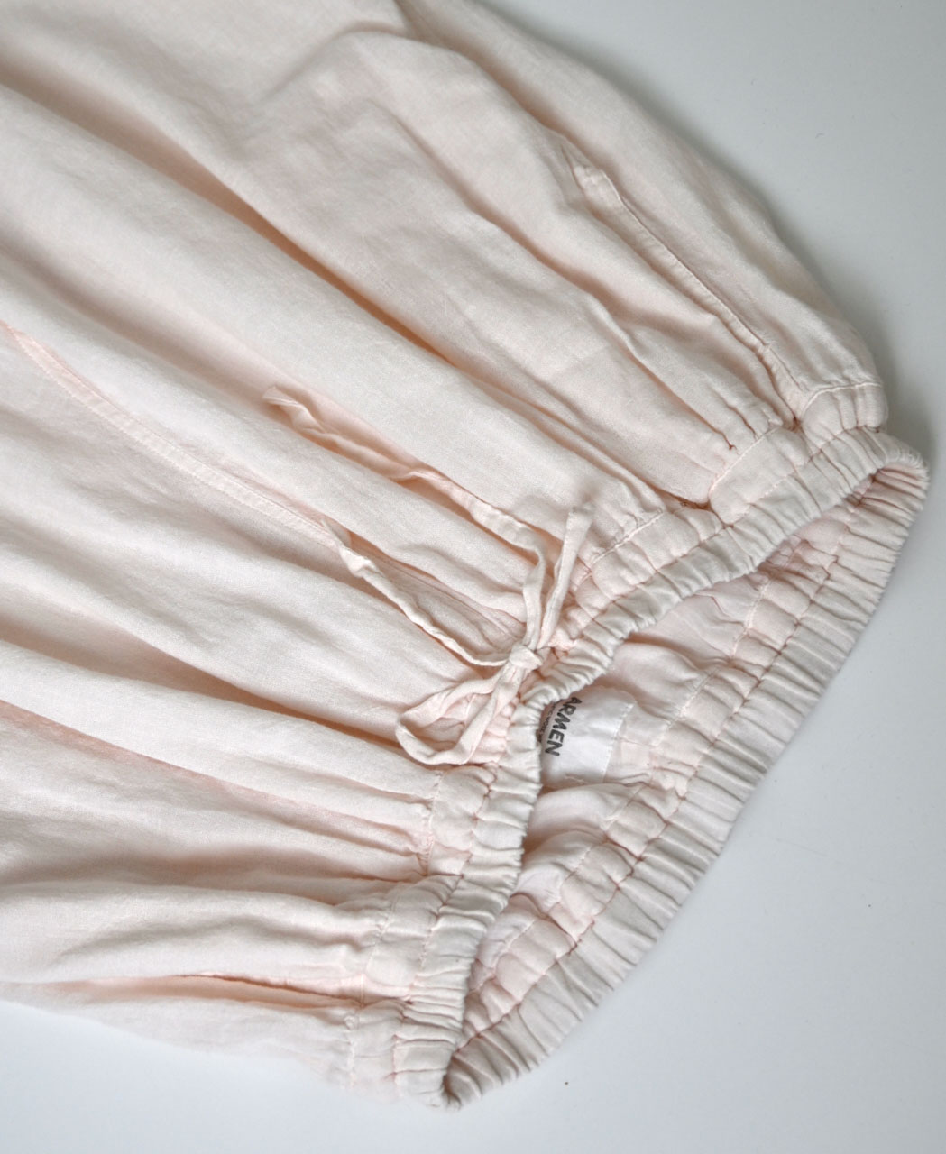 INAM2505G3D(パンツ) 30s GAUZE OVERDYE UTILITY GATHERED EASY PANTS WITH LINING