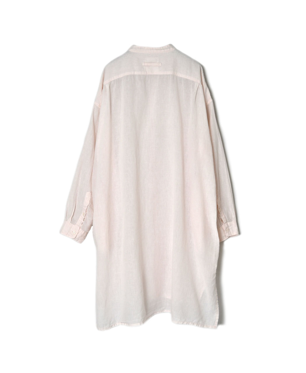 INAM2503G3D(シャツ) 30s GAUZE OVERDYE UTILITY BANDED COLLAR LONG SHIRT