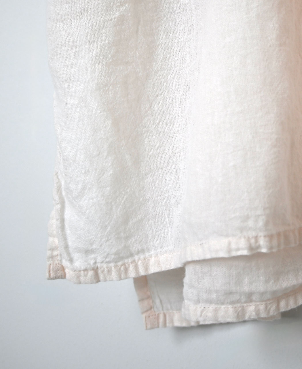 INAM2503G3D(シャツ) 30s GAUZE OVERDYE UTILITY BANDED COLLAR LONG SHIRT