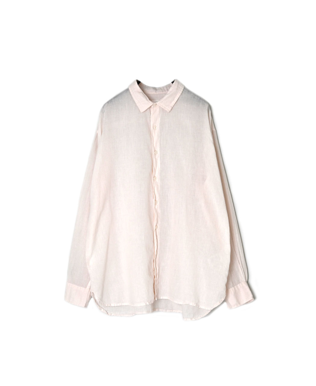 INAM2502G3D(シャツ) 30s GAUZE PLAIN OVERDYE UTILITY REGULAR COLLAR SHIRT