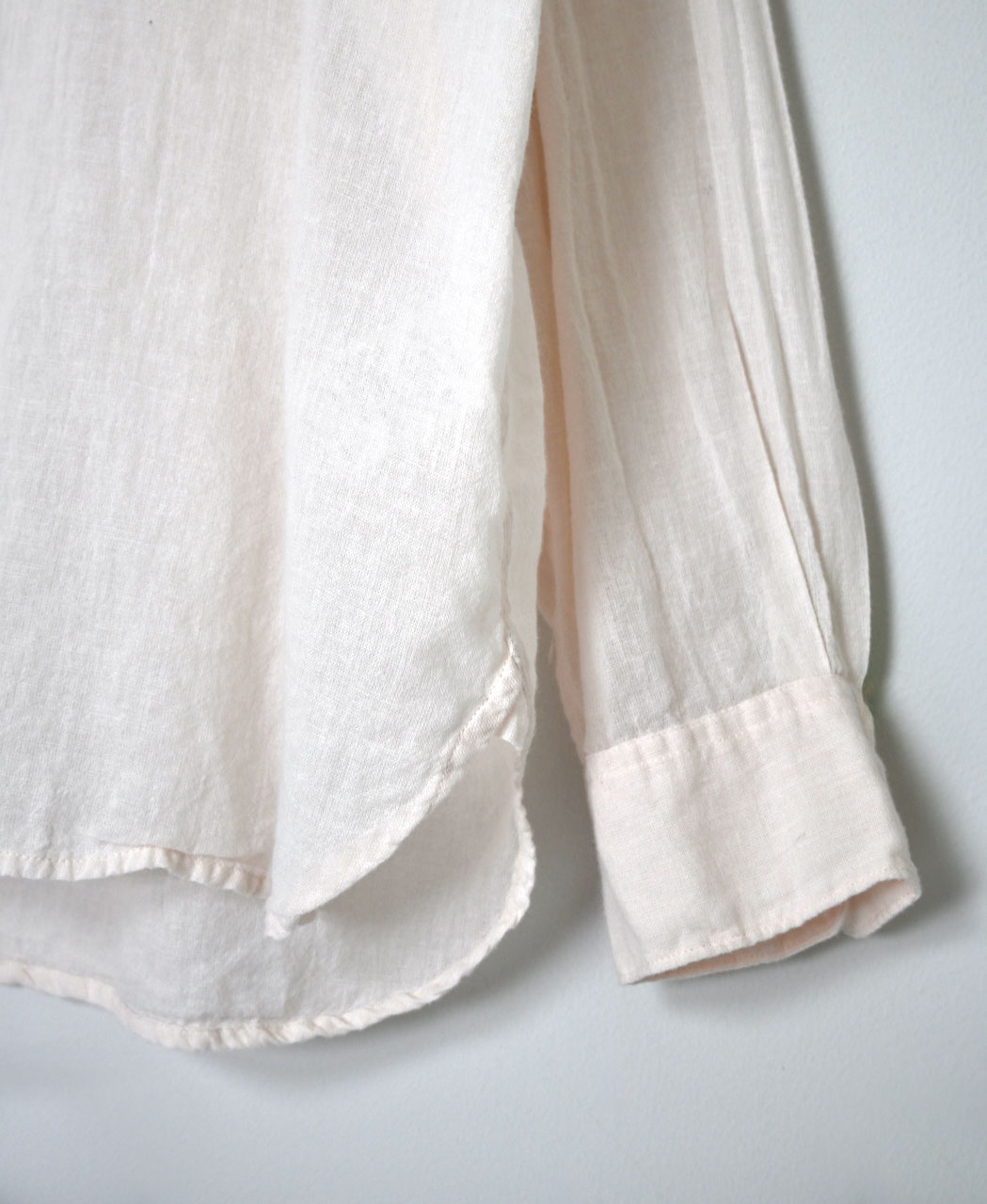 INAM2502G3D(シャツ) 30s GAUZE PLAIN OVERDYE UTILITY REGULAR COLLAR SHIRT