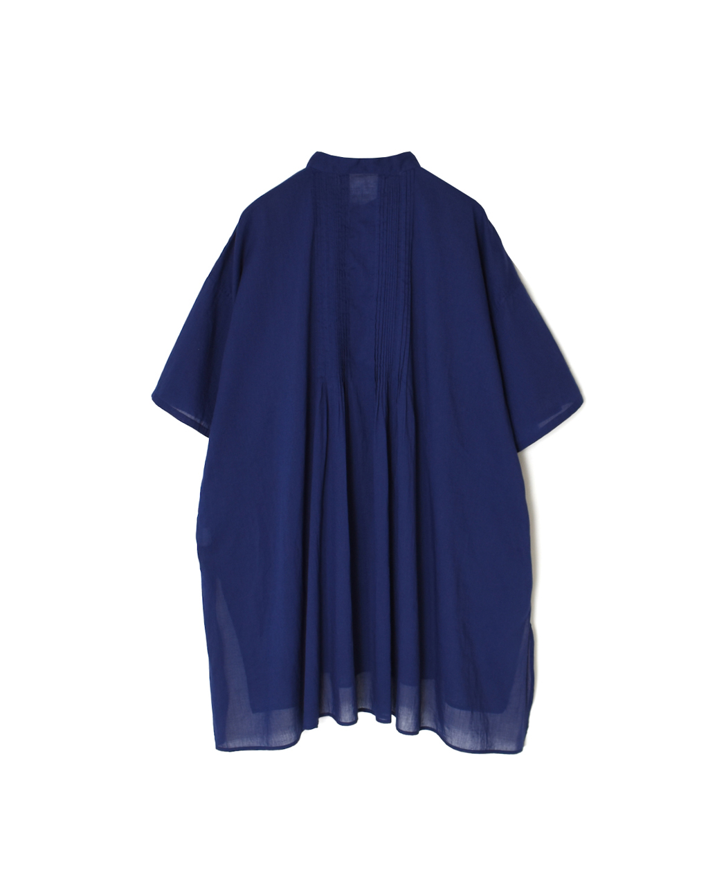 NSL26023(シャツ) 80s COTTON VOILE PLAIN BANDED COLLAR SHORT/SLEEVE PINTUCK SHIRT