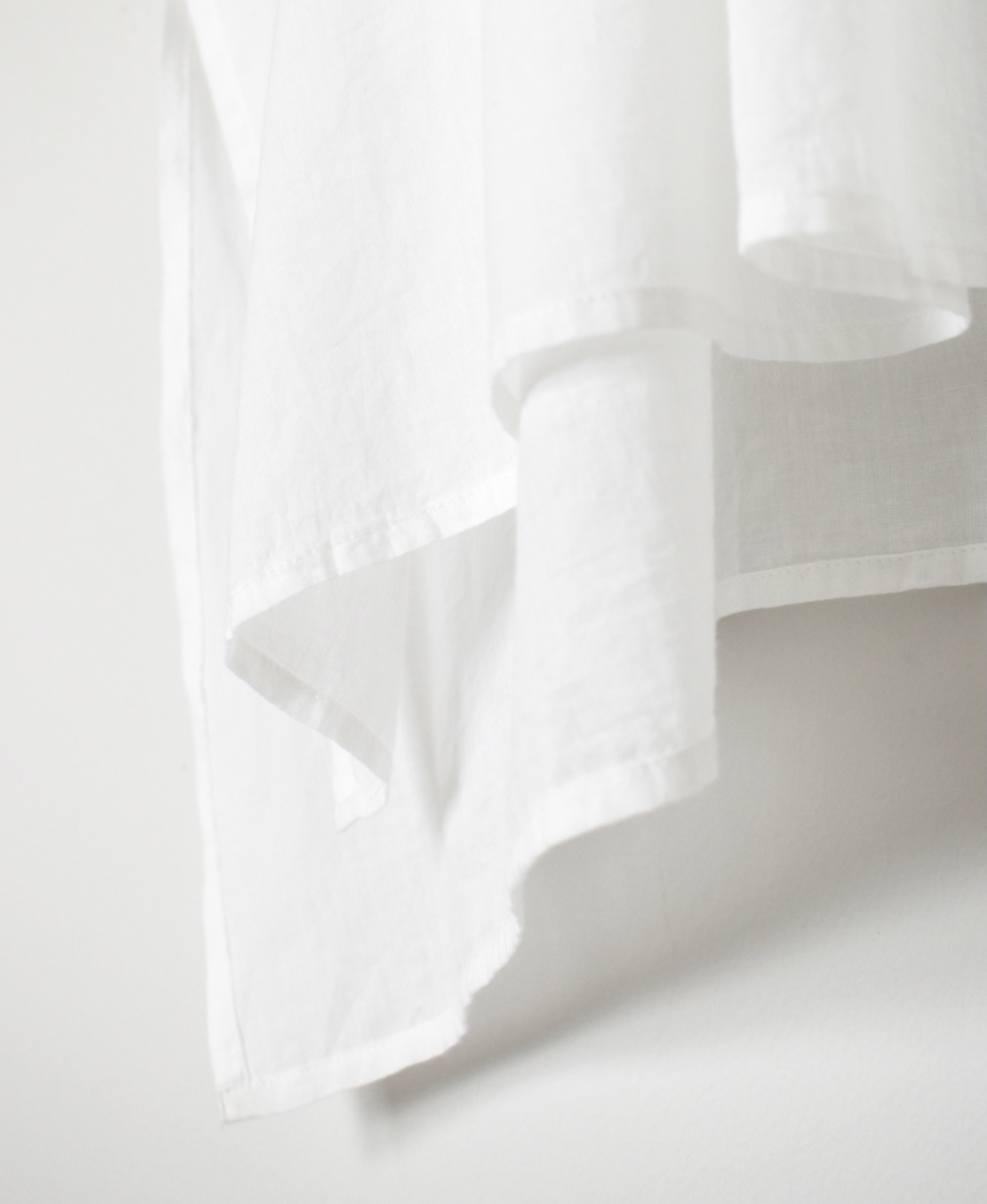 NSL26023(シャツ) 80s COTTON VOILE PLAIN BANDED COLLAR SHORT/SLEEVE PINTUCK SHIRT