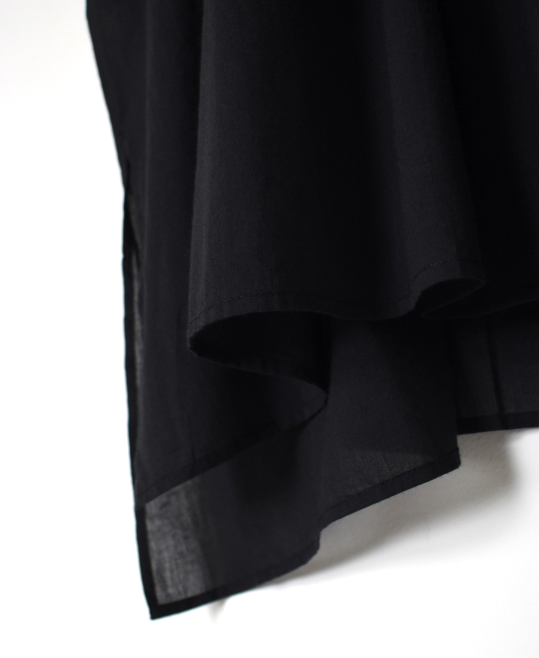 NSL26023(シャツ) 80s COTTON VOILE PLAIN BANDED COLLAR SHORT/SLEEVE PINTUCK SHIRT