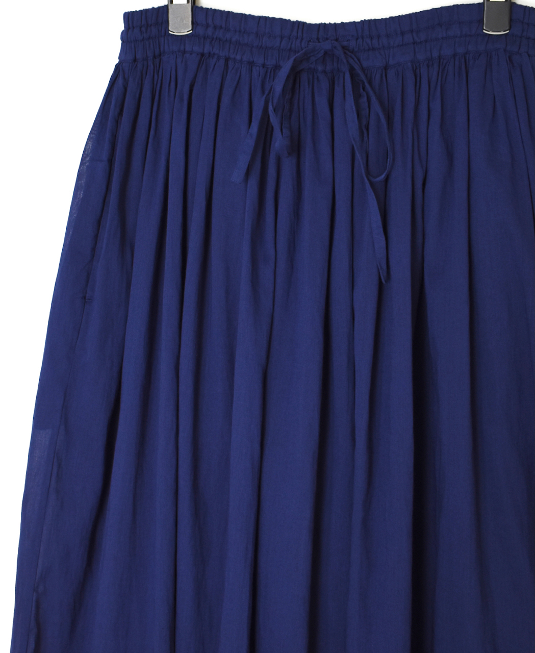 NSL26025(スカート) 80s COTTON VOILE PLAIN  GATHERD SKIRT