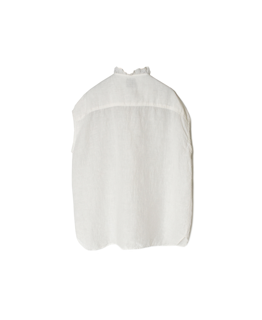 INMDS26001D(シャツ) 60s AUTO LOOM LINEN PLAIN (OVERDYE) FRENCH/SL FRILL COLLAR SHIRT