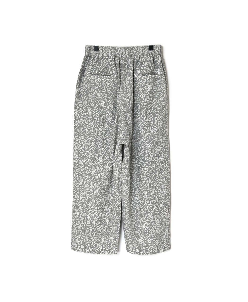 INMDS26106(パンツ) 80s COTTON FLOWER BLOCK PRINT 2TUCK TAPERED EASY PANTS