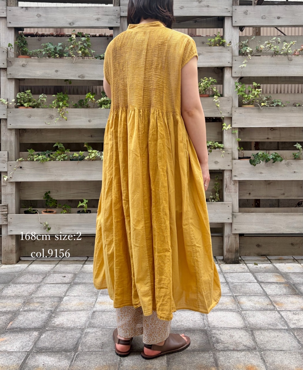 INMDS26106(パンツ) 80s COTTON FLOWER BLOCK PRINT 2TUCK TAPERED EASY PANTS